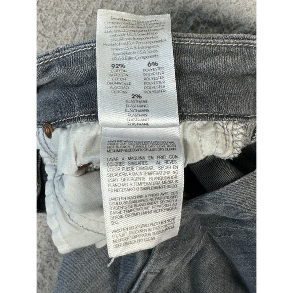 Mother Denim Skinny Jeans Womens 26 Gray/Blue High Waisted Looker Pants *Flaw* - Picture 6 of 12